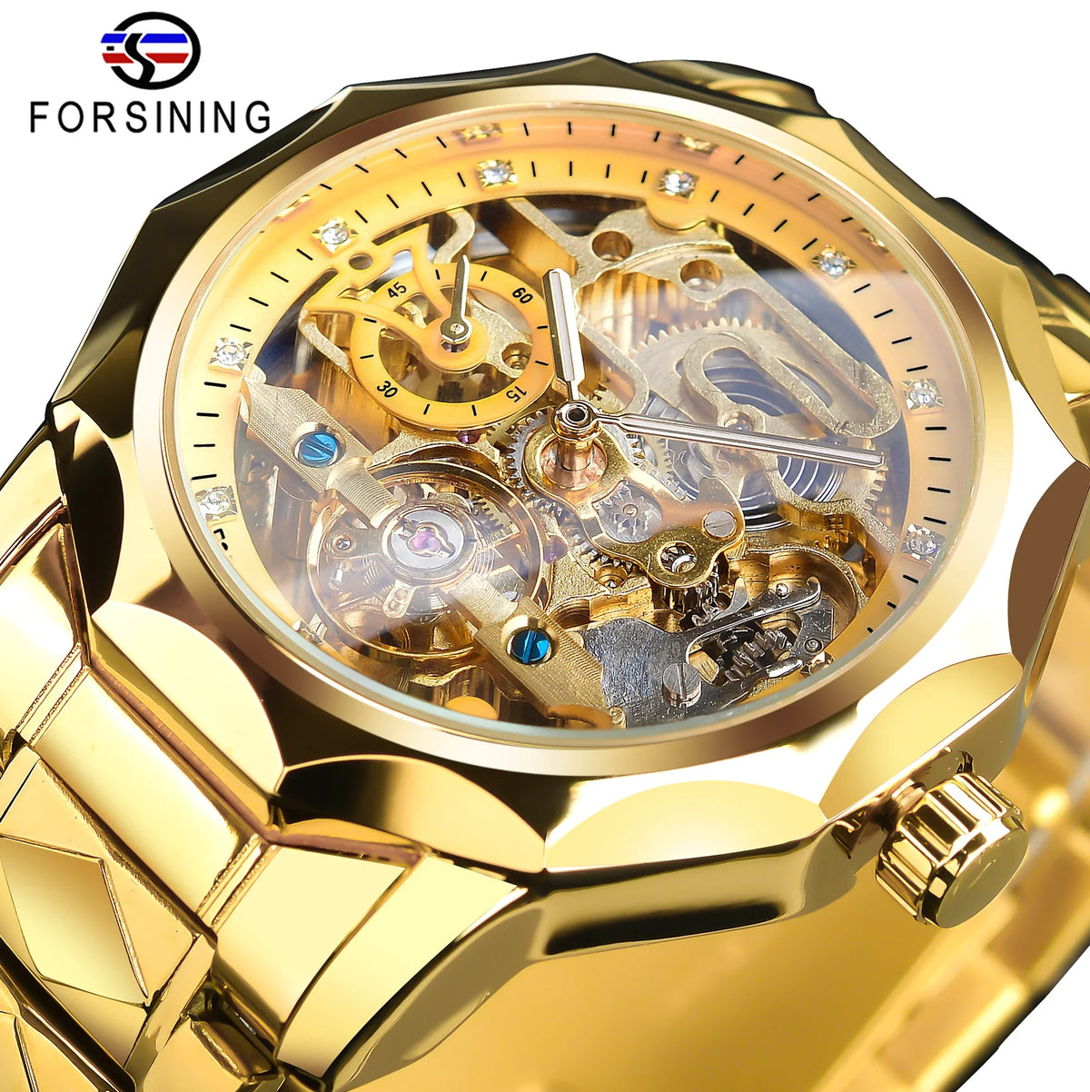 MECHANICAL WATCH Forsining Dial Mens Mechanical Watch Luxury Automatic Watches Outdoor Wristwatch Relogio Masculino