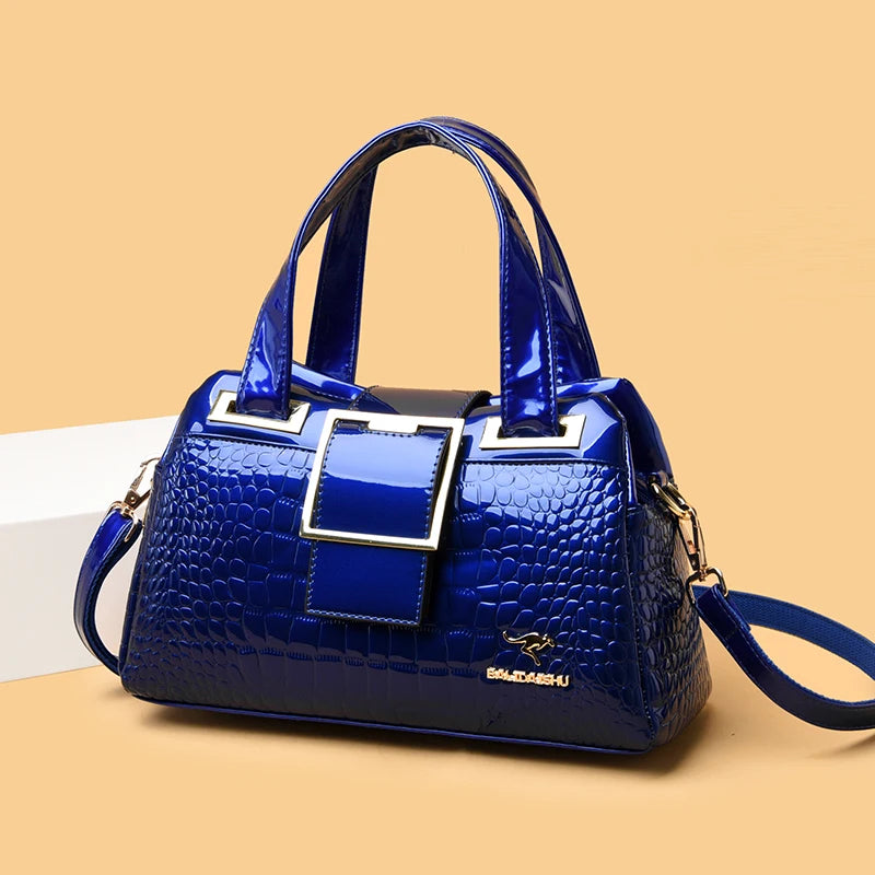 Luxury Designer Handbag Brand Crossbody Bags For Women 2026 New Crocodile Pattern Leather Shoulder Bags Casual Tote Bag Bolsos