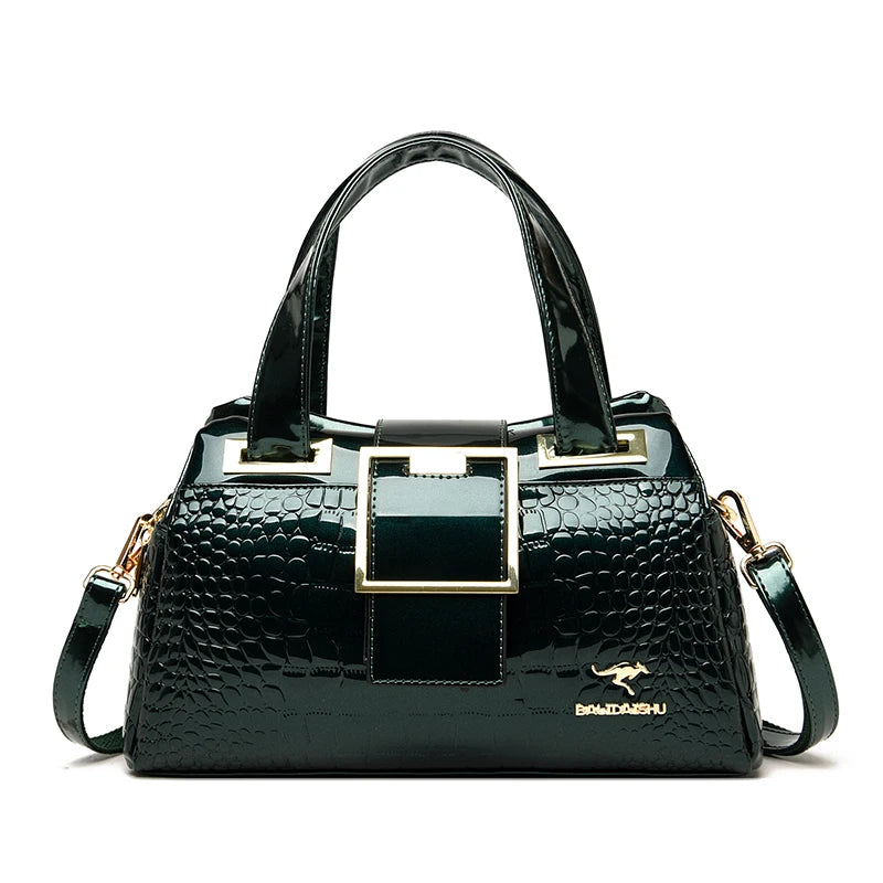 Luxury Designer Handbag Brand Crossbody Bags For Women 2026 New Crocodile Pattern Leather Shoulder Bags Casual Tote Bag Bolsos