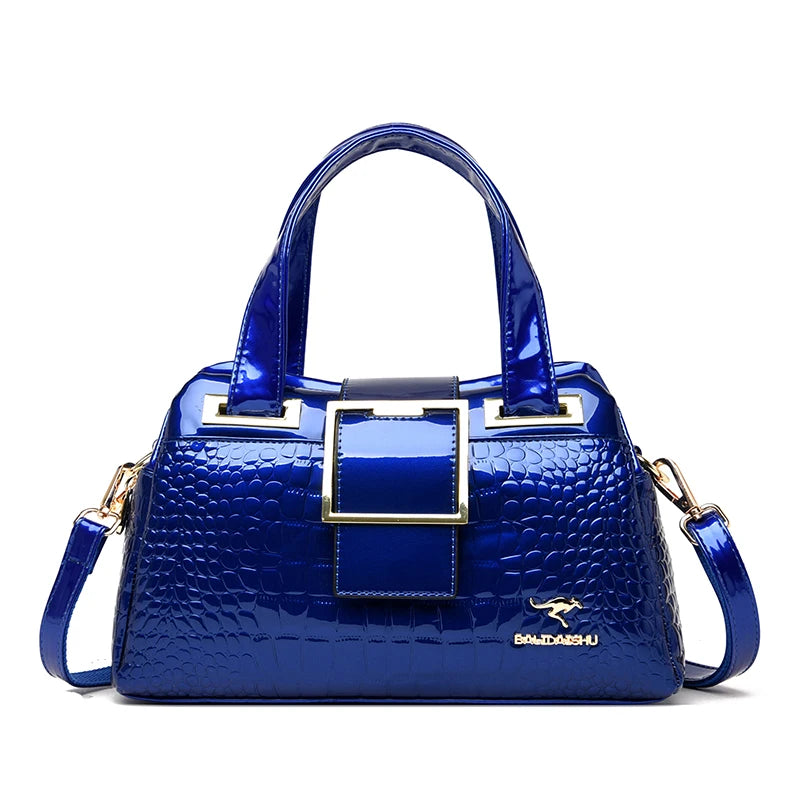 Luxury Designer Handbag Brand Crossbody Bags For Women 2026 New Crocodile Pattern Leather Shoulder Bags Casual Tote Bag Bolsos