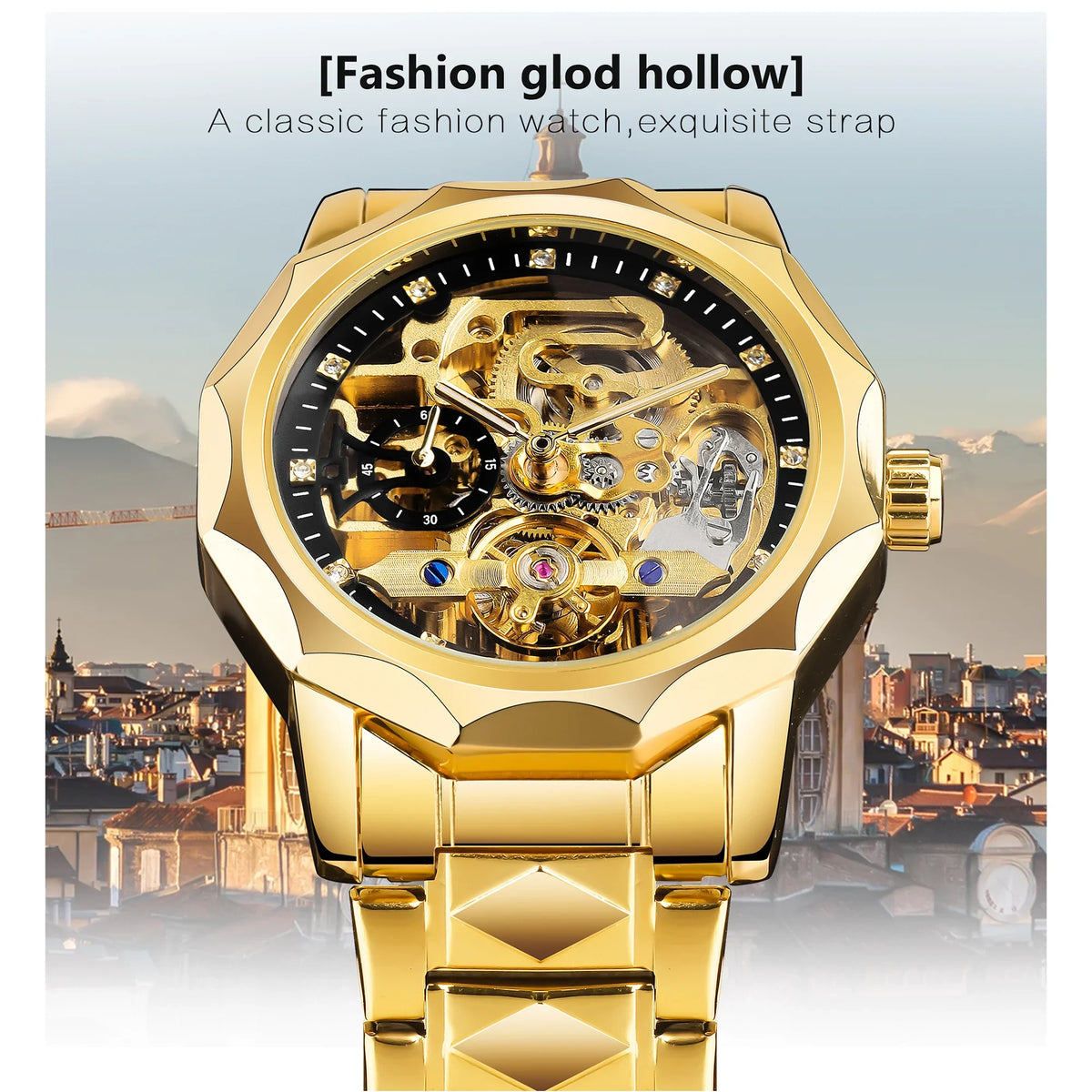 MECHANICAL WATCH Forsining Dial Mens Mechanical Watch Luxury Automatic Watches Outdoor Wristwatch Relogio Masculino
