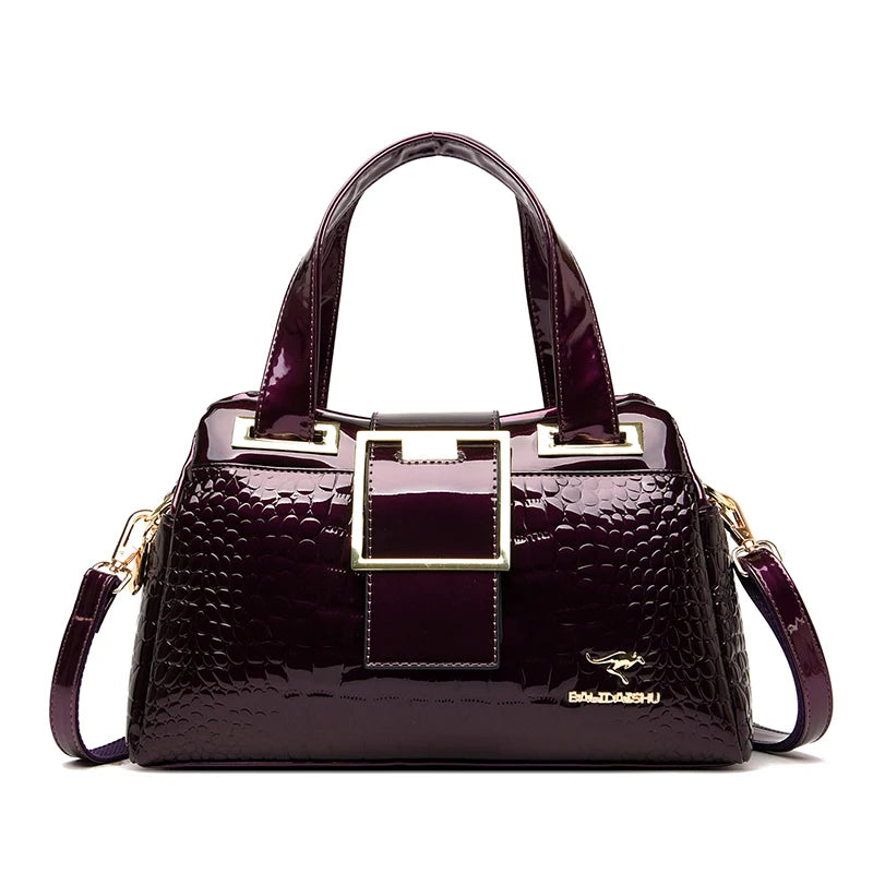 Luxury Designer Handbag Brand Crossbody Bags For Women 2026 New Crocodile Pattern Leather Shoulder Bags Casual Tote Bag Bolsos