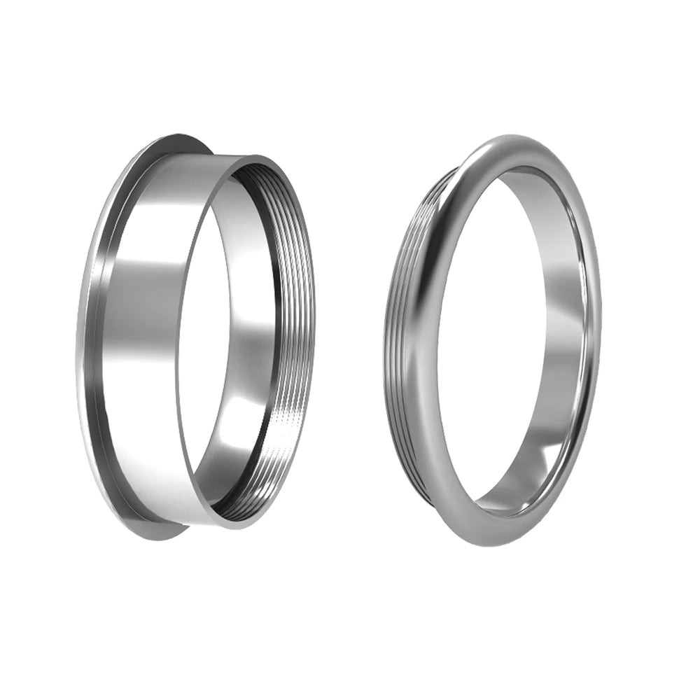 Cremo Stackable Rings Full Zircon Interchangeable Copper Inner Filled Ring Couple Combination Anllios Mujer