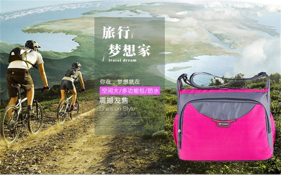 Fashion Women Crossbody Bag Shoulder Bag Casual Nylon Messenger Bag Multilayer Female Bolsos Sac A Main Shopping Travel Handbag