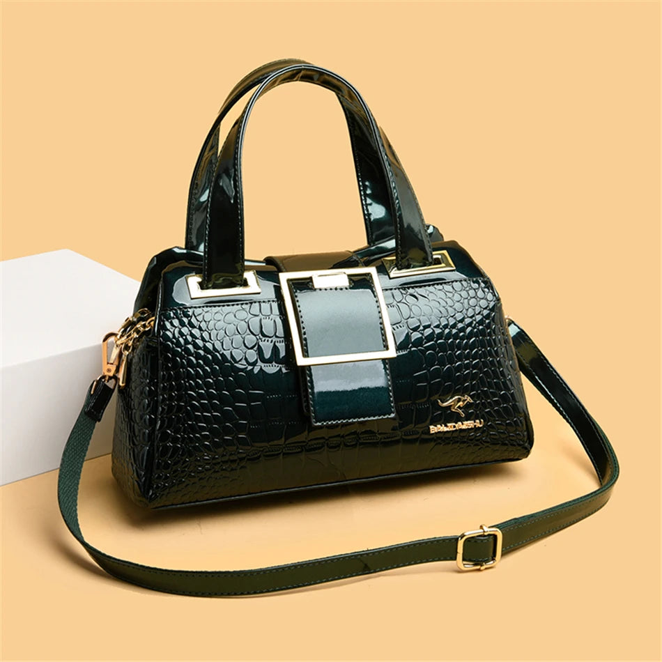 Luxury Designer Handbag Brand Crossbody Bags For Women 2026 New Crocodile Pattern Leather Shoulder Bags Casual Tote Bag Bolsos