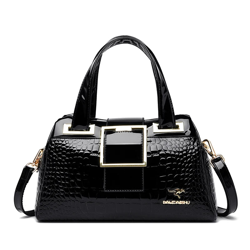 Luxury Designer Handbag Brand Crossbody Bags For Women 2026 New Crocodile Pattern Leather Shoulder Bags Casual Tote Bag Bolsos