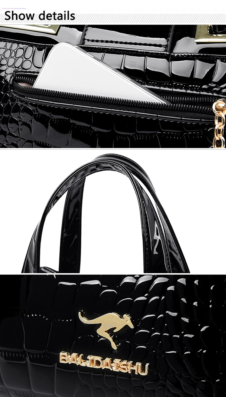 Luxury Designer Handbag Brand Crossbody Bags For Women 2026 New Crocodile Pattern Leather Shoulder Bags Casual Tote Bag Bolsos
