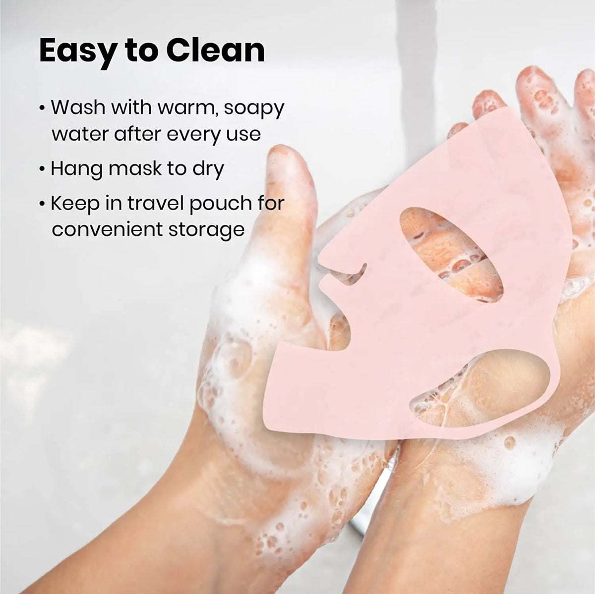 Reusable Silicone Face Mask Holder for Sheet Masks, Moisturizing Facial Mask Cover, Prevent Evaporation, Beauty Face Tool,Travel