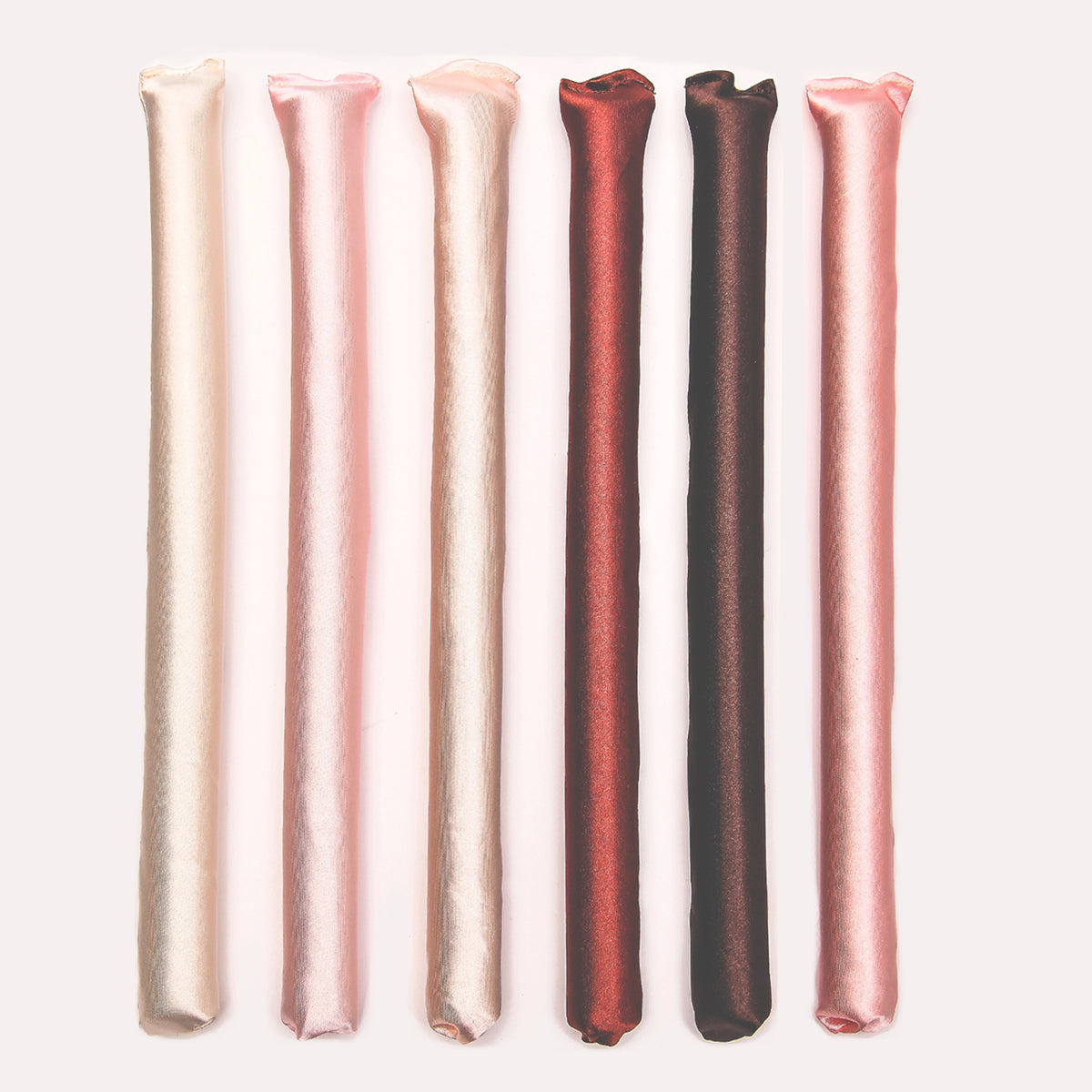 Amazon same lazy curling iron 25cm no heat curling iron set rubber six-color six-piece dish hair stick women