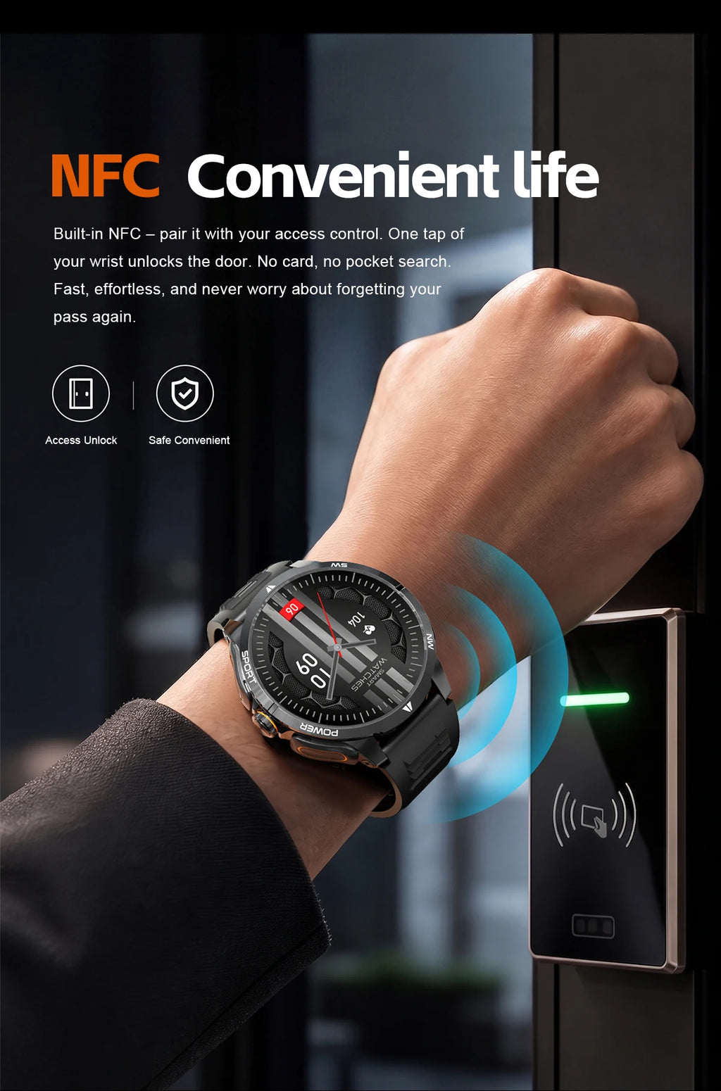 2026 2 In 1 TWS Headset Smart Watch 1.43" Earphones Music Smartwatch Women Men Sport Fitness Heart Rate Health Tracker Watches