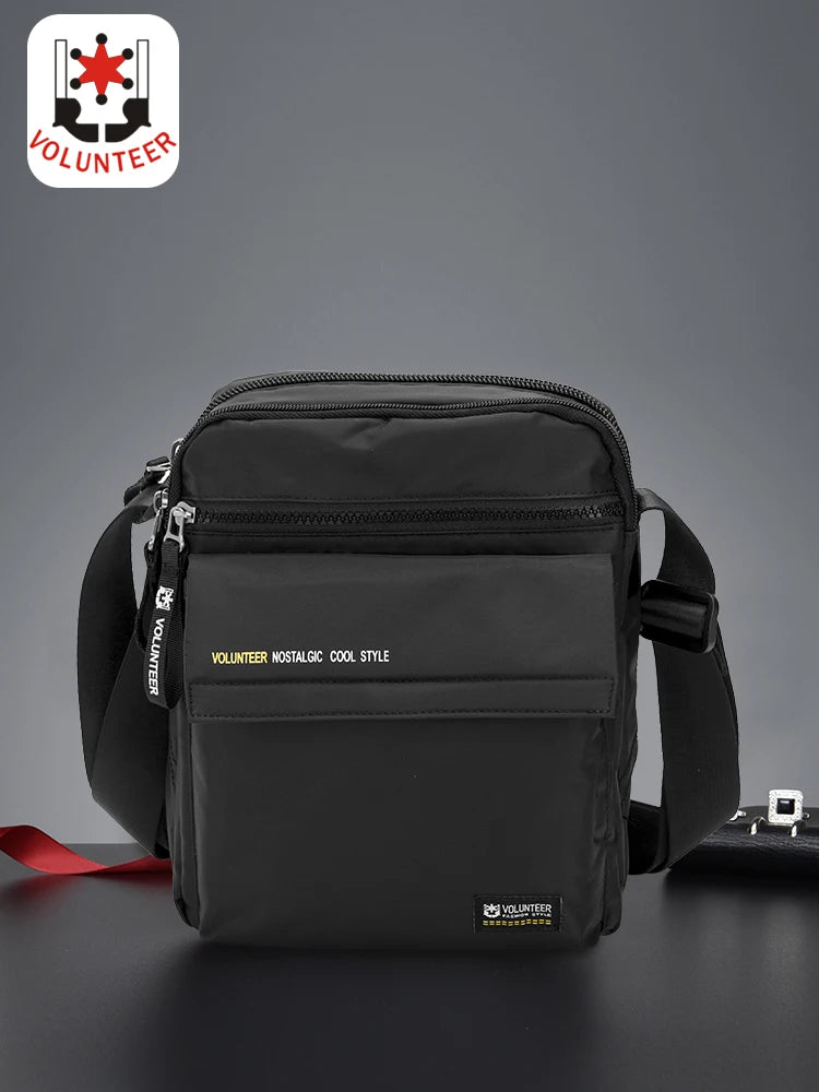 VOLUNTEER Crossbody Bags for Men 2023 New Fashionable Commuter Waterproof Light Weight High Quality Casual Shoulder Bag 1801-06