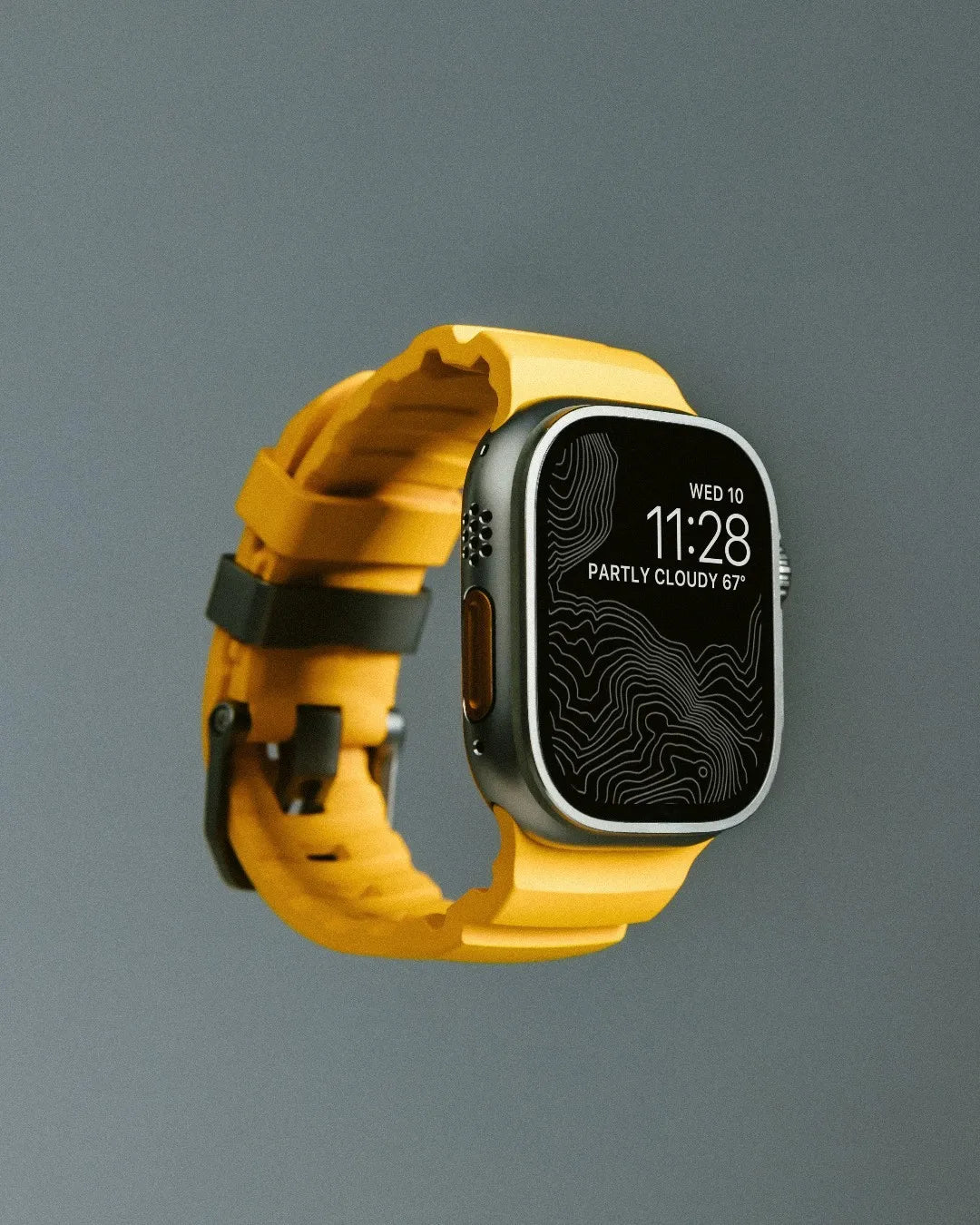 Luxury Silicone Band for iWatch 46mm Series 10 Ultra2 49mm 45mm Breathable Sport Strap for 44mm 42mm Series 9 8 7 6 5 4 3 2 1 SE