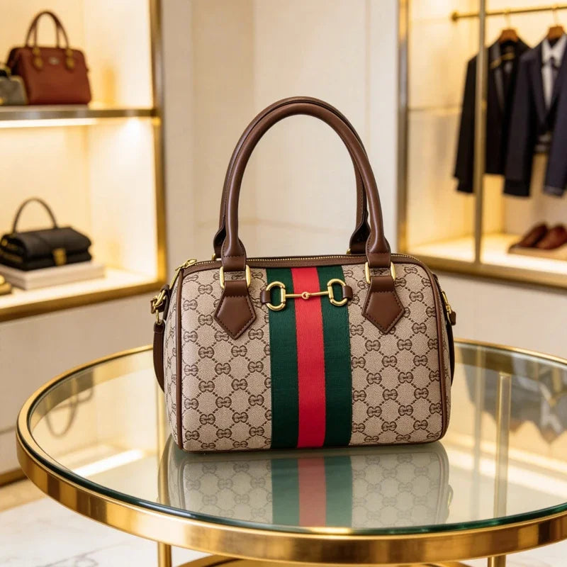 High Fashion Leather Crossbody Bag For Women Shoulder Messenger Tote By Famous Designer Luxury Brand Elegant Mom' Bag