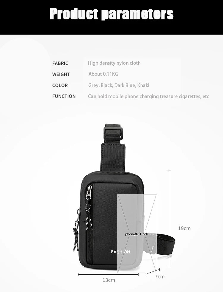 Casual Solid Men Crossbody Bags Male Oxford Handbag Shoulder Bags Boy Messenger Bags 2023 Man Handbags for Travel Satchel Black