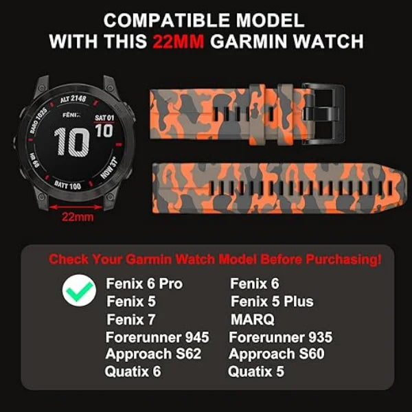 Watchband 22mm 26mm Quickfit Silicone Smart Watch Strap For Garmin Epix Gen 2 Instinct 2 Fenix 7X 7 6X 6 Pro 5 5X Plus Bracelets