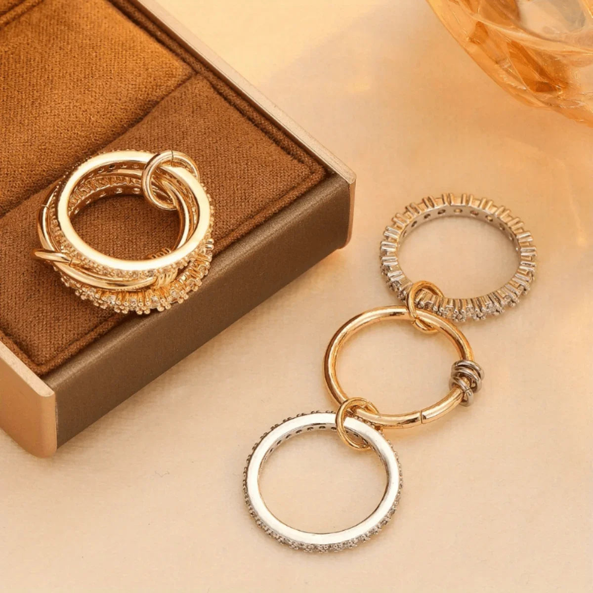 Elegant Women's Stackable Ring - Trendy Jewelry for Fashion Lovers,  Rings for Women, Wedding