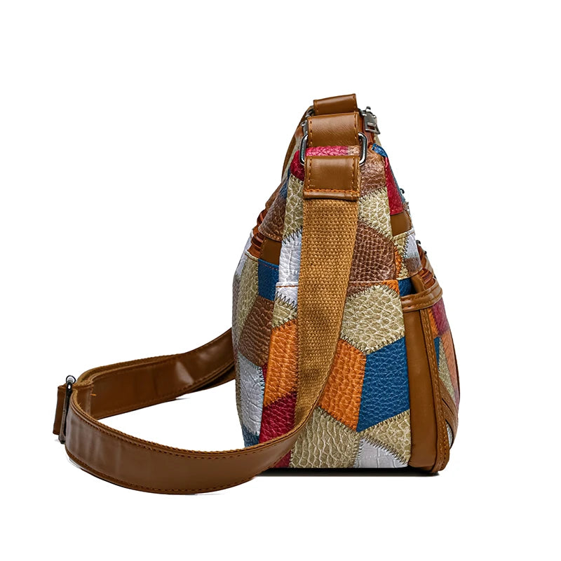 New Crossbody Bag for Women Large Capacity Luxury Handbag Purse Solid Color Shoulder Bags Female Casual Travel Vintage Hobos Bag