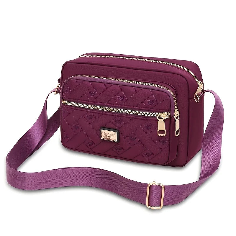 Women's Fashion Crossbody Bag Multi Layer Shoulder Bag Stylish Wallet Purse for Ladies