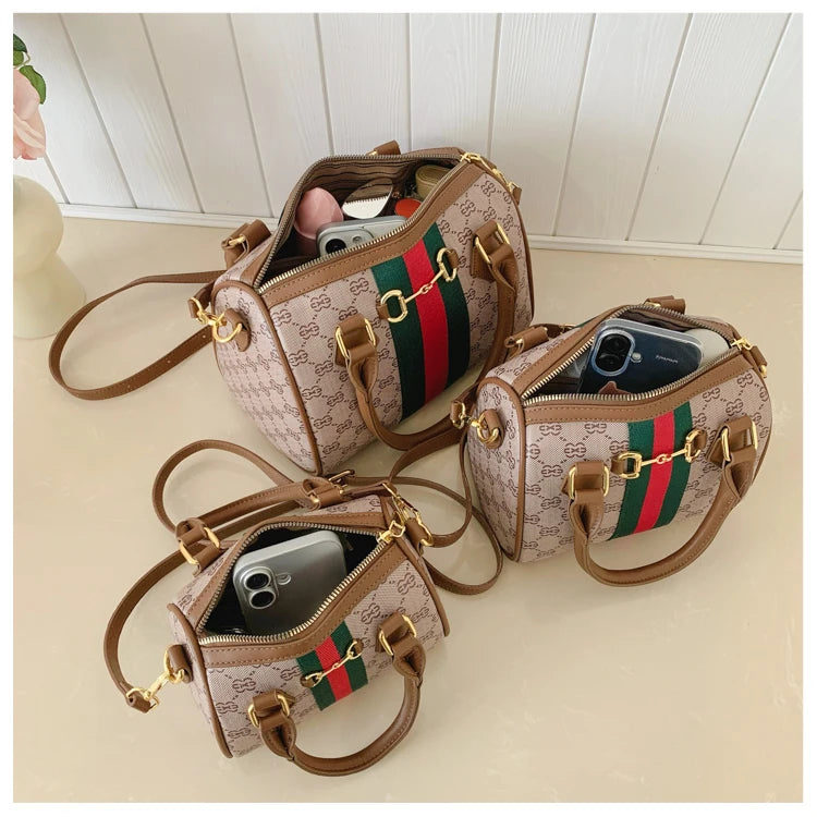 High Fashion Leather Crossbody Bag For Women Shoulder Messenger Tote By Famous Designer Luxury Brand Elegant Mom' Bag