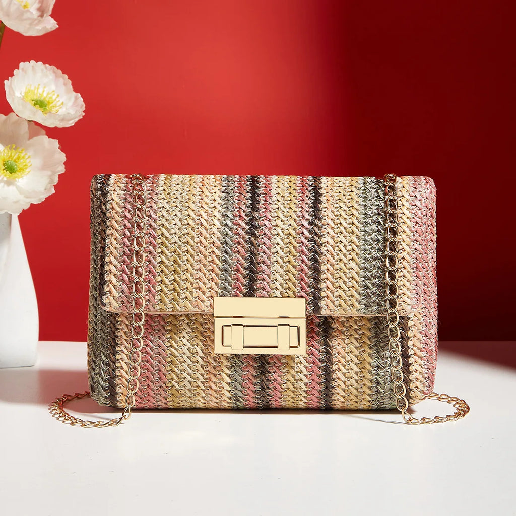 Crossbody Bag for Women Chain Strap Banquet Stylish Accessory Shoulder Bag for Day-to-Night Outfits