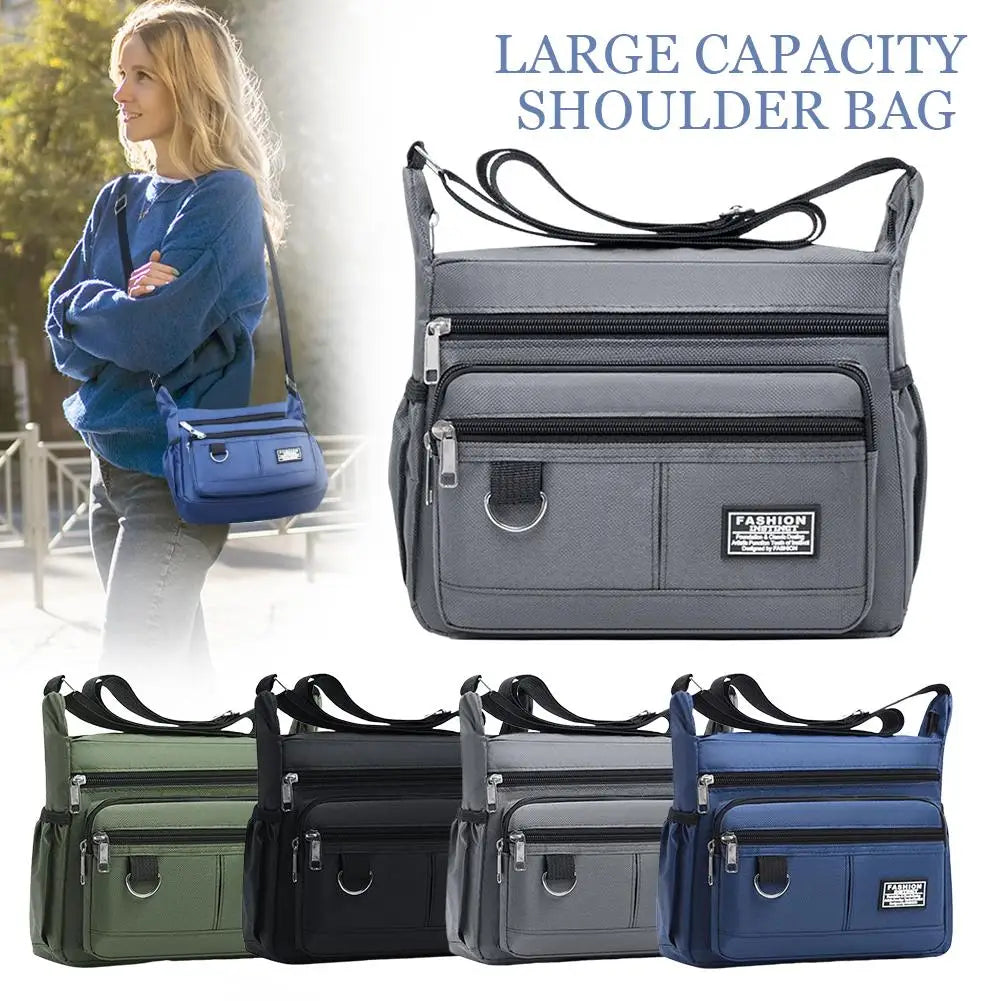 Mens Crossbody Bag Single Shoulder Bags Big Capacity Multi-Pockets Storage Bag Fashion Handbag Business Crossbody Bags
