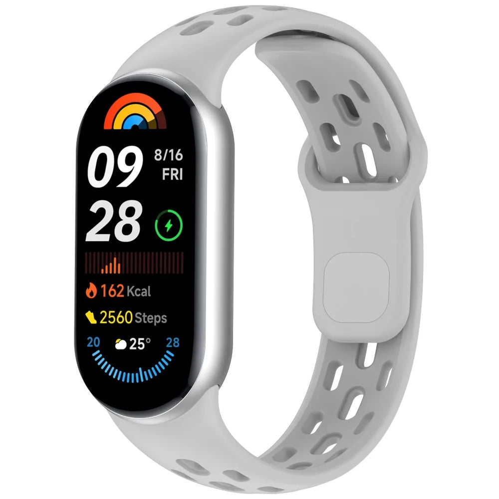 Soft TPU Strap Replacement Accessories Smart Watch Band Breathable Sport Bracelet Wristband Belt for Xiaomi Mi Band 10 9 8