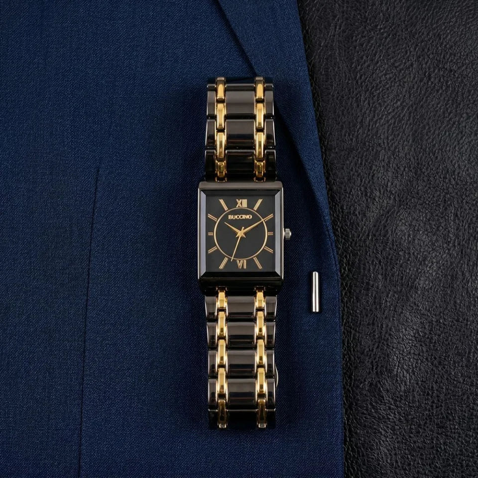 Men's Quartz Wristwatch Steel Band Male Classic Popular Watches Rectangular Minimalist Fashion Casual Business Watch For Daily