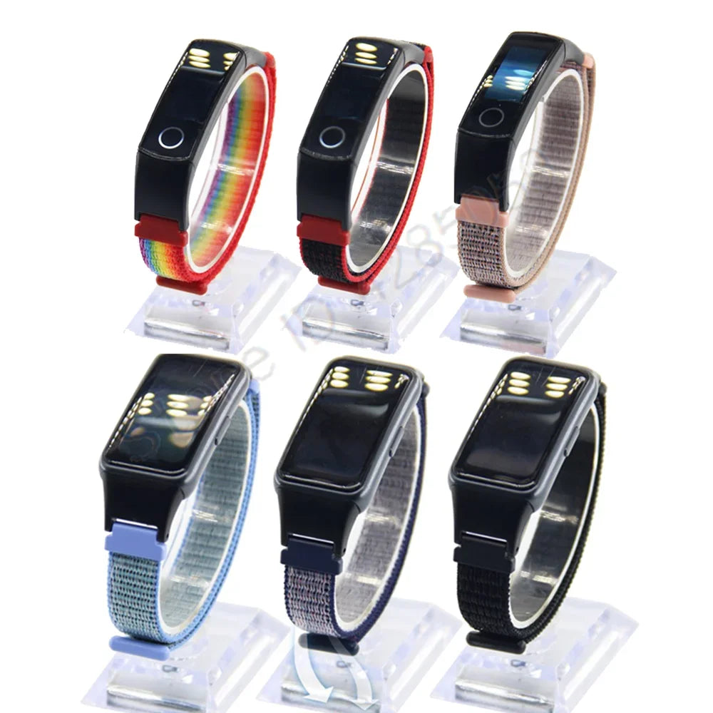 Smart Watch Nylon Strap for Huawei Band 6 Braided Elastic Wristband for Honor Band 6 5 4 Weave Bracelet Watch Band Correa