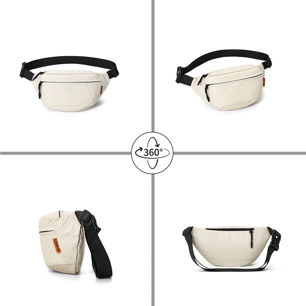 2026 Crossbody Bag for Men and Women, Casual Multifunctional Waist Bag, Autumn Large-Capacity Sports Outdoor Commuting Shoulder Bag for Hiking