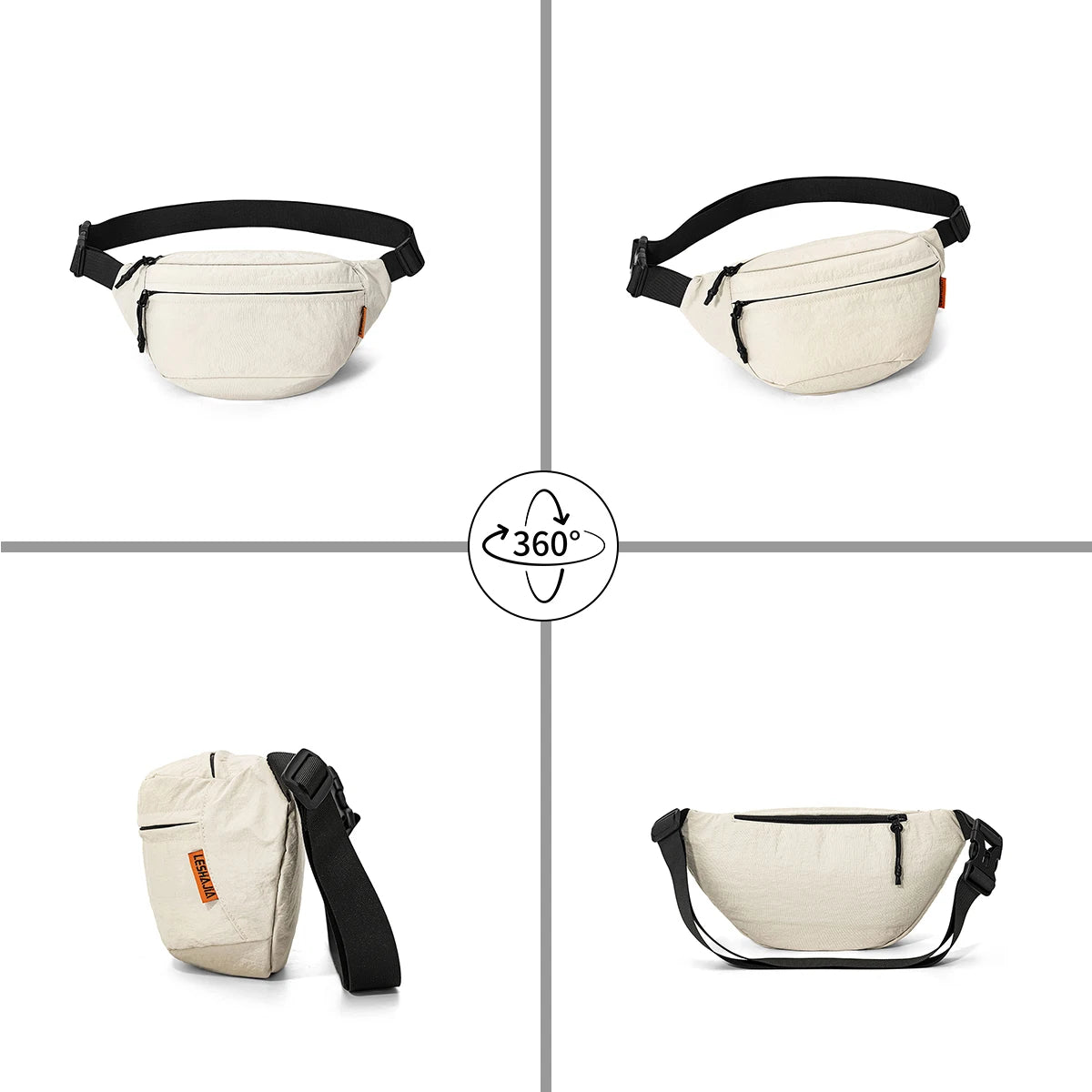2026 Crossbody Bag for Men and Women, Casual Multifunctional Waist Bag, Autumn Large-Capacity Sports Outdoor Commuting Shoulder Bag for Hiking