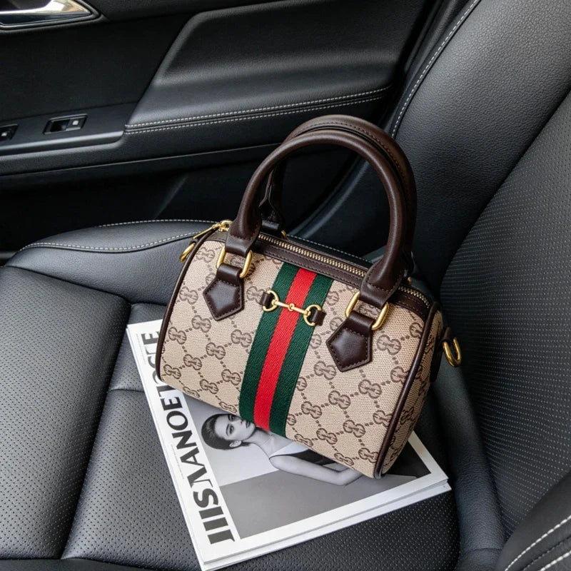 High Fashion Leather Crossbody Bag For Women Shoulder Messenger Tote By Famous Designer Luxury Brand Elegant Mom' Bag