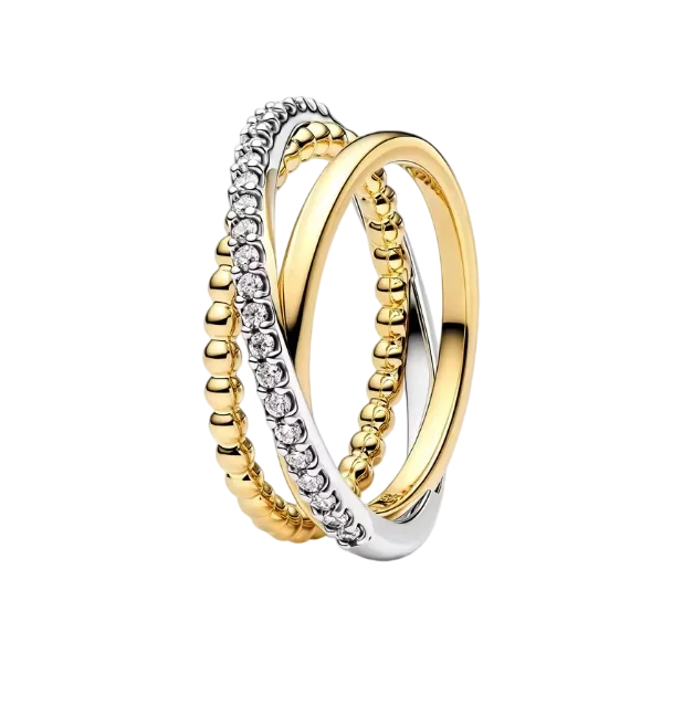 2026 Latest Multi Style Stackable Ring with Diamond Inlaid Love Peach Blossom Sun Moon Simple Ring Jewelry Women's Gift