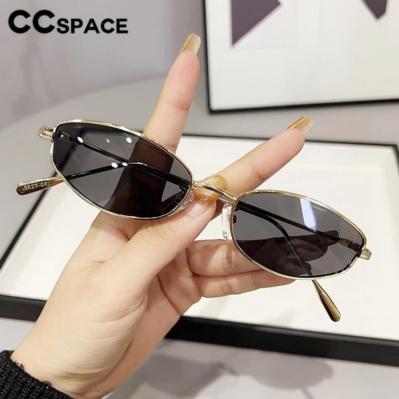 Luxury Brand Sunglasses For Women Men Oval Sun Glasses Brand Designer Retro Shades Metal Frame Eyewear TOP UV400