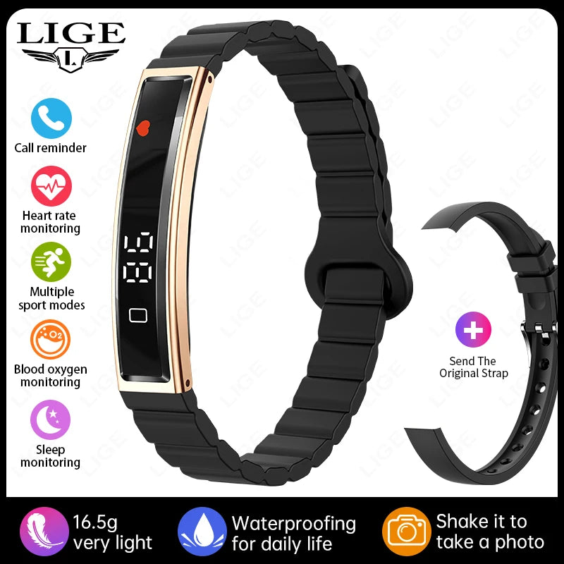 Health Smart Band Fitness Tracker Smartwatch with Heart Rate Blood Oxygen Sleep Monitor Waterproof Pedometer Watch for Women Men