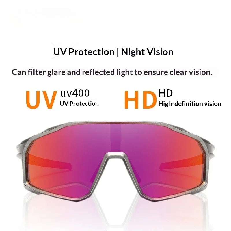 Myopia Premium Prescription Polarized Sports Sunglasses for Cycling, Driving & Running with Full UV Protection & Fashion Design
