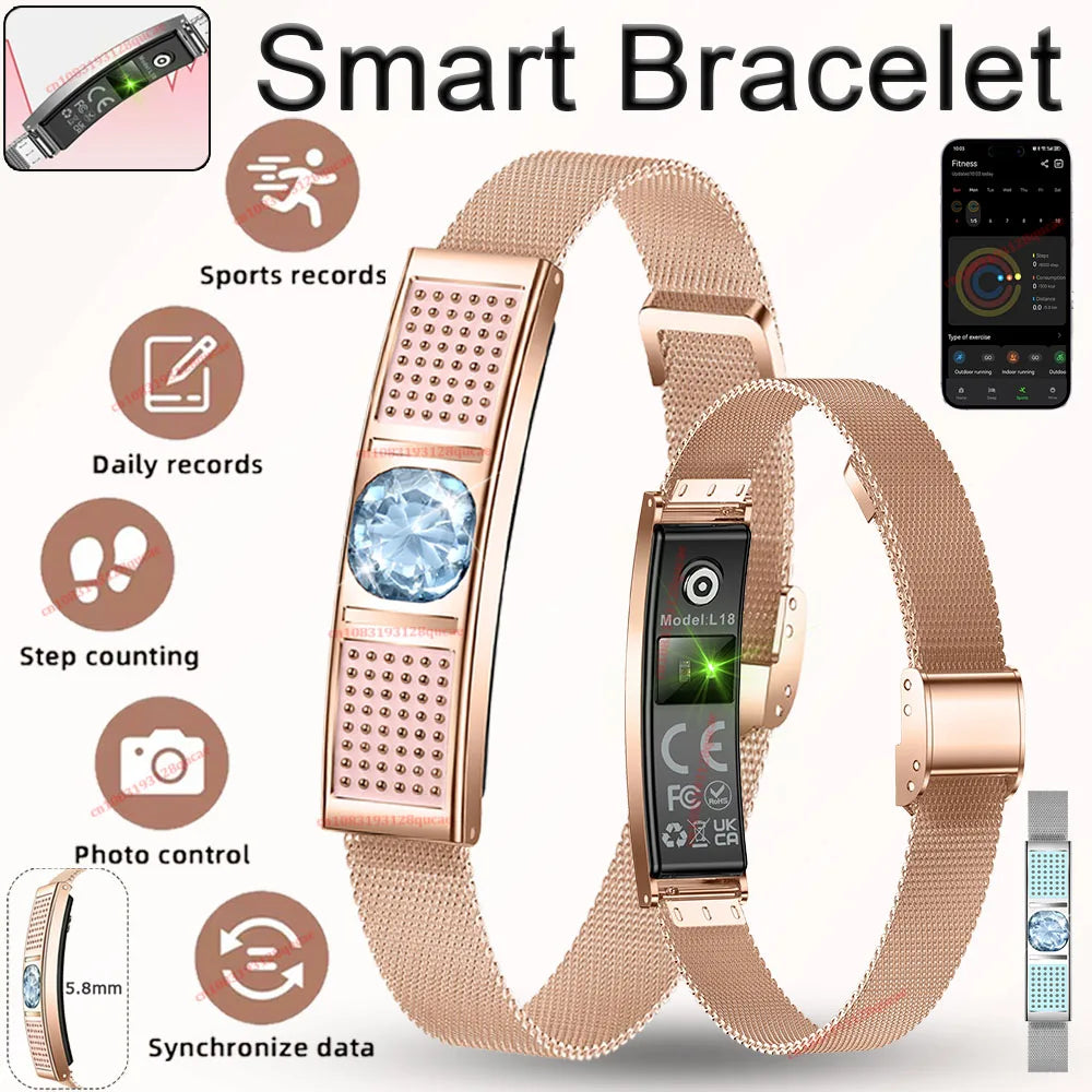 2026 New Fashion Women Smart Bracelet Sport Modes Fitness Tracker Heart Rate Health Monitor IP68 Waterproof Smart Watch Men Hw12
