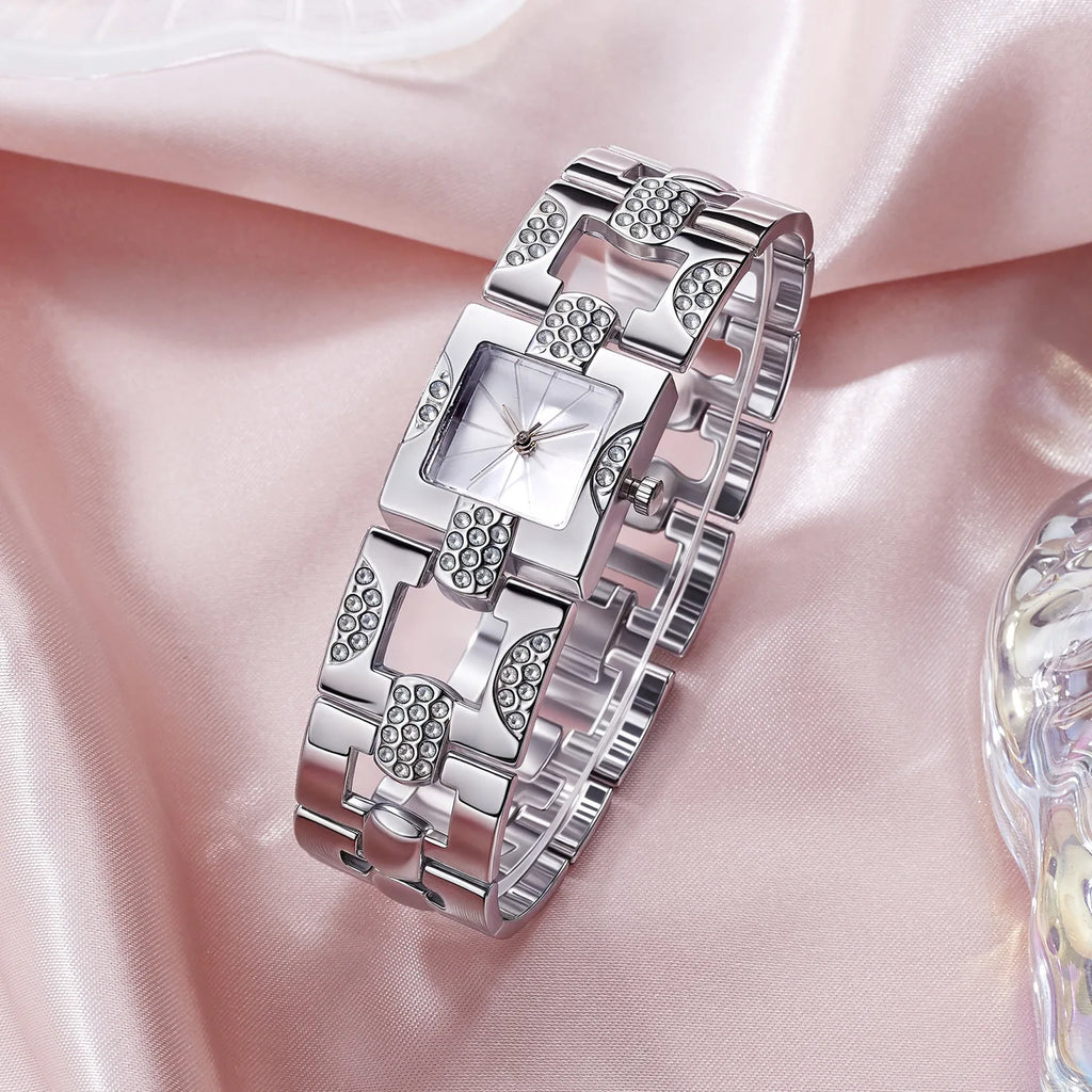 1 Piece New Fashion Hit Luxury High-End Women's Watch with Steel Band, Suitable for Wearing on Various Occasions