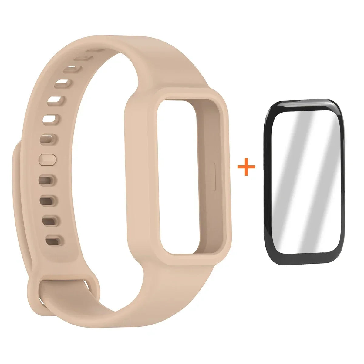 Fashion Band + Film For Xiaomi Smart Band 9 Active Smart Watch Strap Wristbands Bracelet For MiBand 9 Active Correa Accessories
