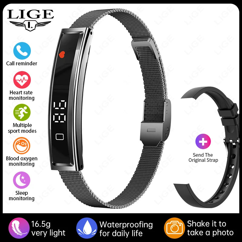 Health Smart Band Fitness Tracker Smartwatch with Heart Rate Blood Oxygen Sleep Monitor Waterproof Pedometer Watch for Women Men