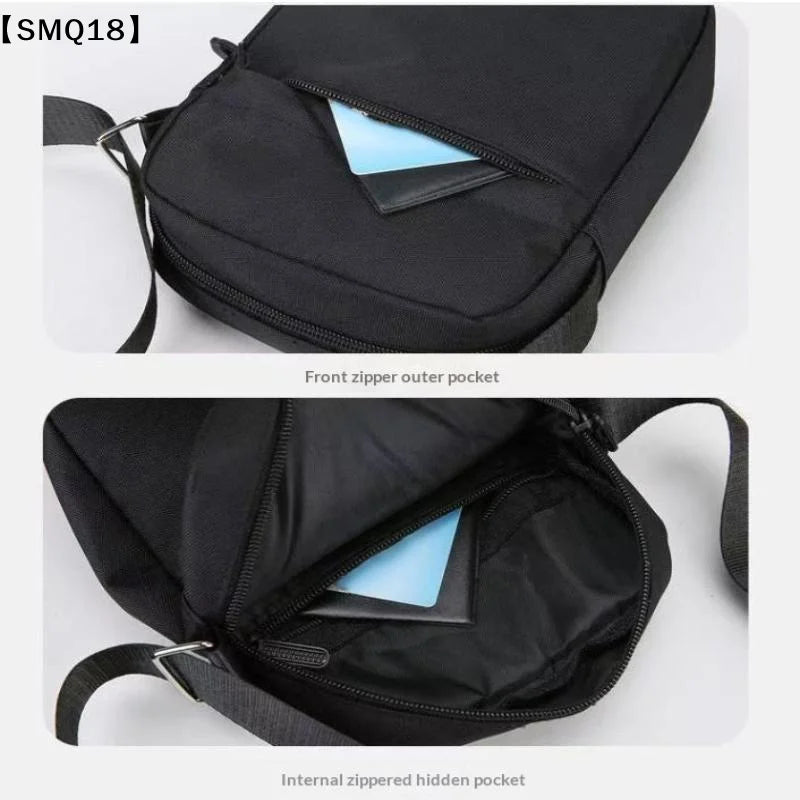 Men's And Women's Single-Shoulder Bags Crossbody Bags Solid-Colored Single-Shoulder Small Bag Lightweight Mobile Phone Bags【SMQ】