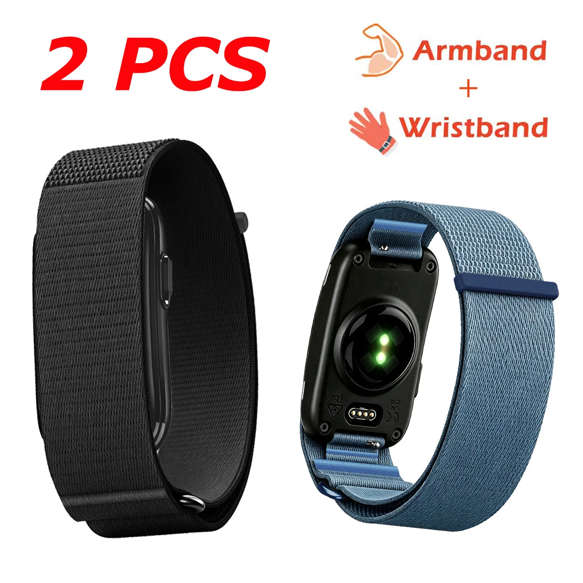 For Garmin CIRQA Smart Band Bicep Armband Sport Fitness Tracker Nylon Woven Breathable Watch Band Adjustable Wrist Loop Strap