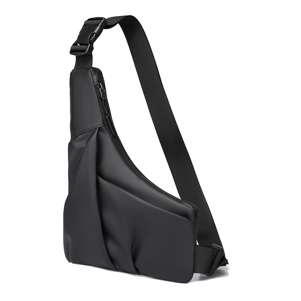 Multifunctional Fashion Trends Men's Bags High Quality Crossbody Shoulder Bag Solid Color New Messenger Bag Portable Chest Bag