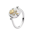 2026 Latest Multi Style Stackable Ring with Diamond Inlaid Love Peach Blossom Sun Moon Simple Ring Jewelry Women's Gift