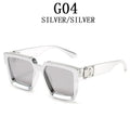 Millionaire Sunglasses For Men Vintage Square Fashion Glasses Luxury Retro Sunglasses Women Trending Punk Gafas De Sol Lentes