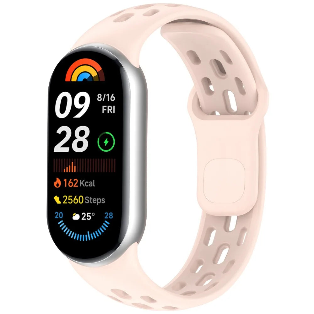 Soft TPU Strap Replacement Accessories Smart Watch Band Breathable Sport Bracelet Wristband Belt for Xiaomi Mi Band 10 9 8