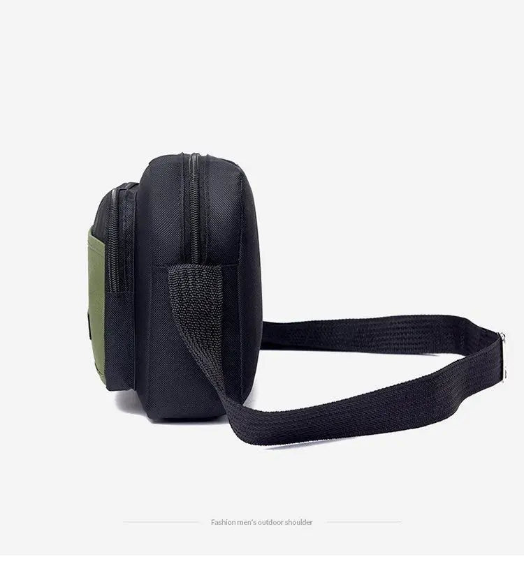 Fashion Men Crossbody Bag Single Shoulder Bags Big Capacity Storage Bag Multi-Pockets Business Crossbody Bags for Work Traveling