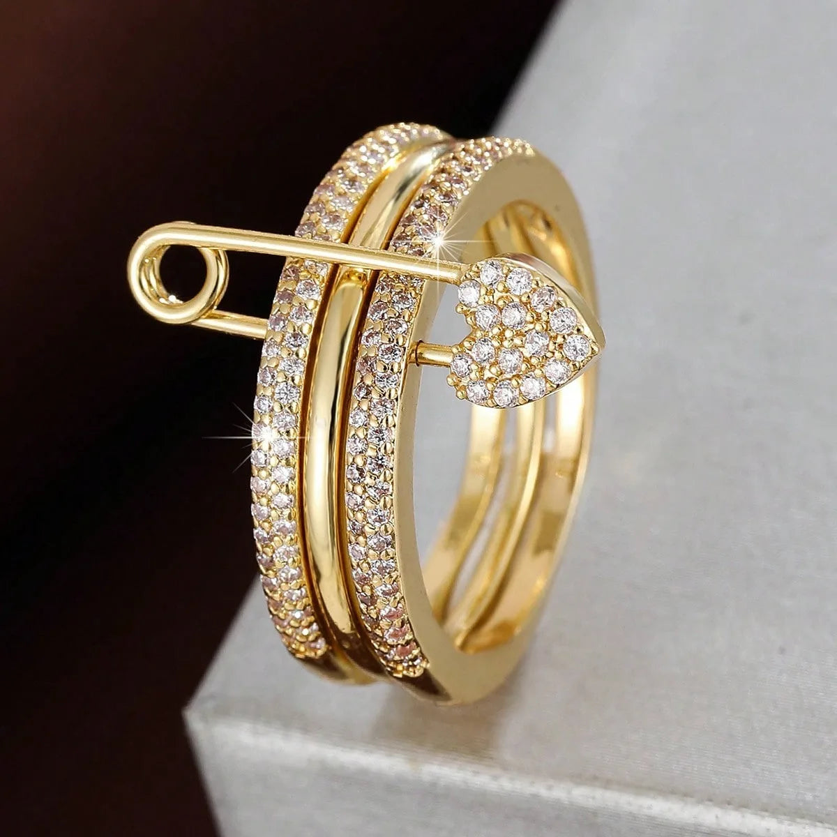 Stacked Ring Fashion Trend Street Style Gift For Friends, Birthday Party Surprise Ring