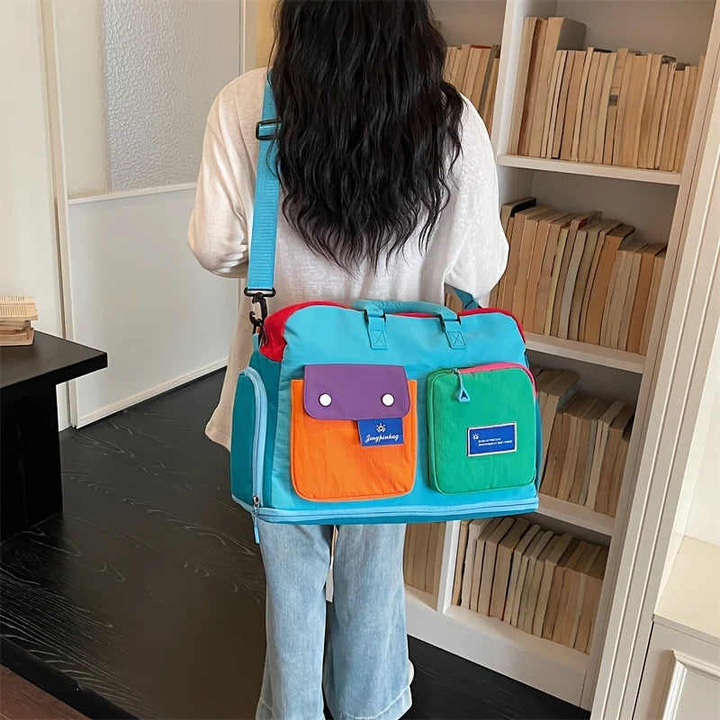 [Travel Crossbody Bag]Portable Large Capacity Hand-held Bag，Suitable for Men & Women - Travel, Outings, Mountain Climbing