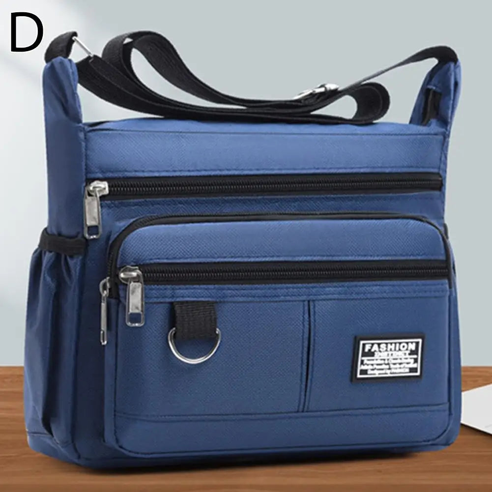 Mens Crossbody Bag Single Shoulder Bags Big Capacity Multi-Pockets Storage Bag Fashion Handbag Business Crossbody Bags