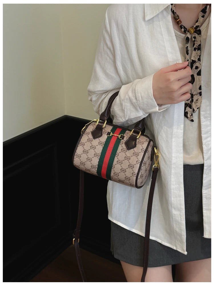 High Fashion Leather Crossbody Bag For Women Shoulder Messenger Tote By Famous Designer Luxury Brand Elegant Mom' Bag